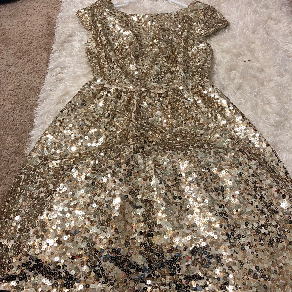 Gold dress
